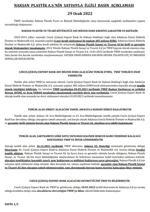 Basın Acıklaması129Ocak2022