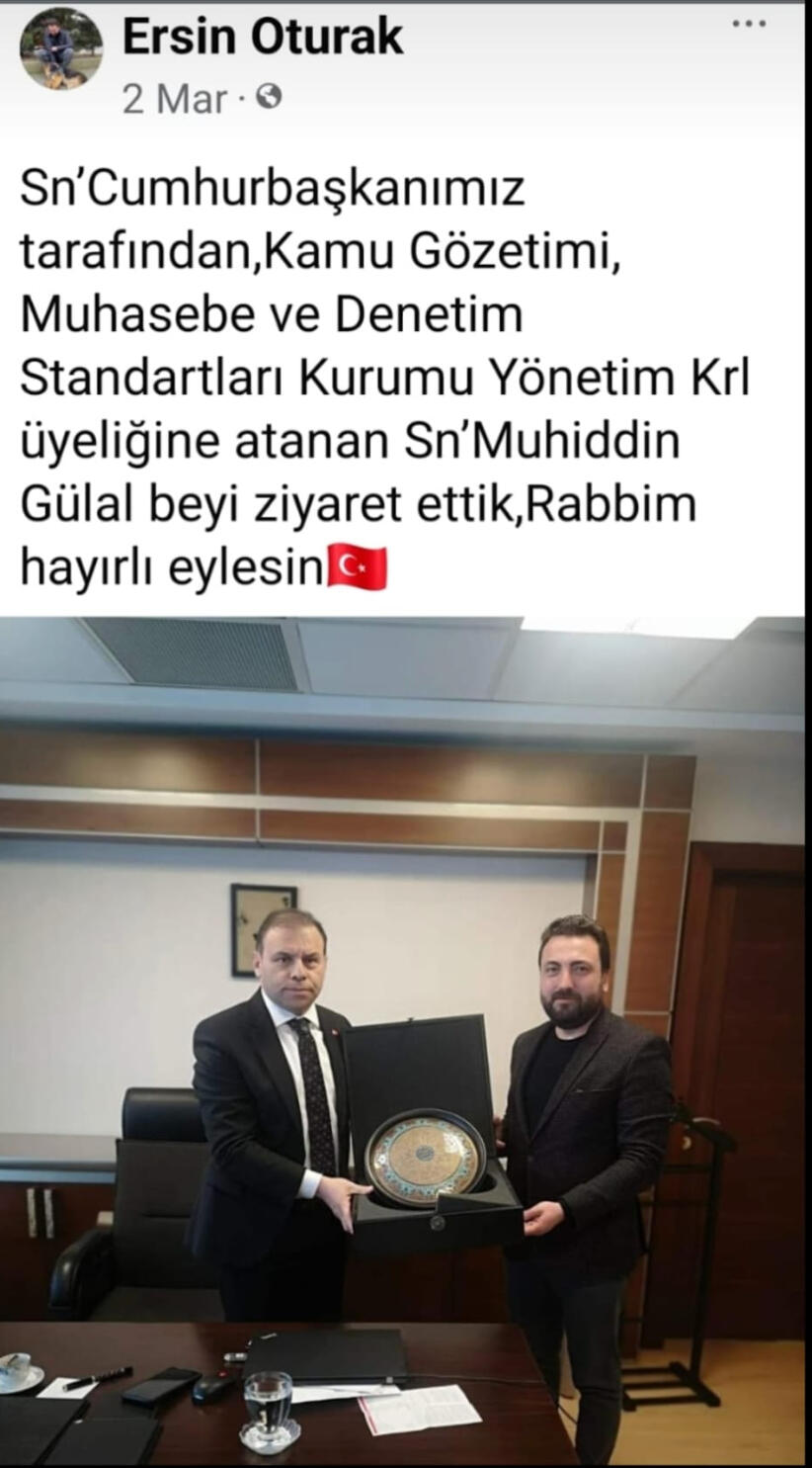 Muhiddin Gülal Ersin Oturak TMSF